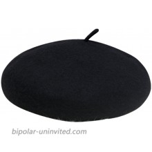 WoowTry Women's Fashion Flat Fleece Beret Outdoor Cold-Proof Caps Berets Black One Size at  Women’s Clothing store