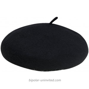 WoowTry Women's Fashion Flat Fleece Beret Outdoor Cold-Proof Caps Berets Black One Size at  Women’s Clothing store