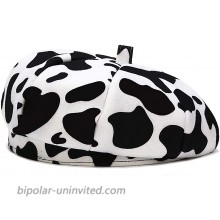 XYIYI Cow Print Wool Beret Hats for Women Girls Fashion French Beret at  Women’s Clothing store