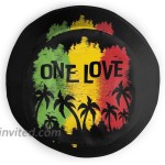 1 Love Music Reggae Rasta Unisex Bucket Hat Summer Travel Beach Sun Hats Outdoor Cap at Women’s Clothing store