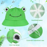 2 Pieces Cute Frog Reversible Bucket Hats with 5 Pieces Iron On Sew Patch Summer Fishing Fisherman Beach Festival Photography Sun Bucket Hat for Women Teen Girls Green Black at Women’s Clothing store