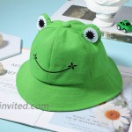 4 Pieces Frog Bucket Hat Cute Adult Fisherman Hat Animal Sun Frog Hat Wide Brim Beach Summer Hat for Women Teens Girls Outdoor Sports at Women’s Clothing store
