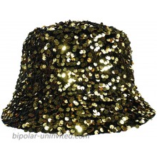 Aelidiya Sequin Sparkle Bucket Hat for Women Men Packable Leopard Fisherman Cap Outdoor Sun Hat Shiny Dance Party Hat at  Women’s Clothing store