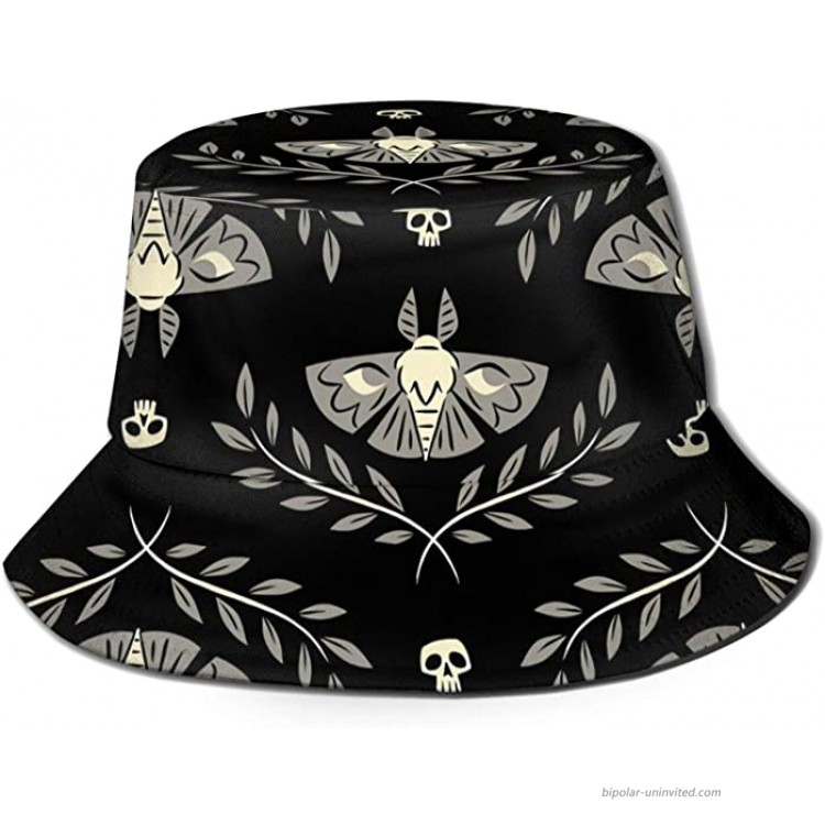 antkondnm Spooky Moths The Whole Season Travel Bucket Beach Sun Hat