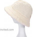 Appa Bucket Hat Faux Fur Winter Hat Lambwool Fisherman Hat Lamb Wool Cap Appa Arrow at Women’s Clothing store