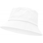 Black Bucket Hats for Women Summer Travel White Beach Sun Hats Teen Girls Packable White at Women’s Clothing store
