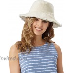Bucket-Hat Distressed Sun-Protection Washed-Cotton - Summer Wide Brim Beach Cap Beige at Women’s Clothing store