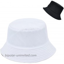 Bucket Hat for Women Double-Side Reversible Sun Hat for Girls White-Black at  Women’s Clothing store