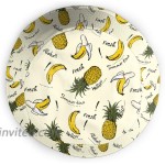 Bucket Hat Pineapple and Banana Cotton Sun Cap Fisherman's Hat for Men Women at Women’s Clothing store