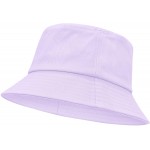 Bucket Hat Reversible Fishing Hats for Women Two Sides Sun Athletic Outdoor Cap Beach Hat Pure Purple at Women’s Clothing store