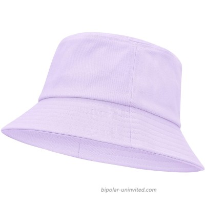 Bucket Hat Reversible Fishing Hats for Women Two Sides Sun Athletic Outdoor Cap Beach Hat Pure Purple at  Women’s Clothing store