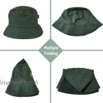 Bucket Hat Waterproof Wax Cotton with Lining Hunting Fishing Hat Sun Cap for Outdoor for Women Men