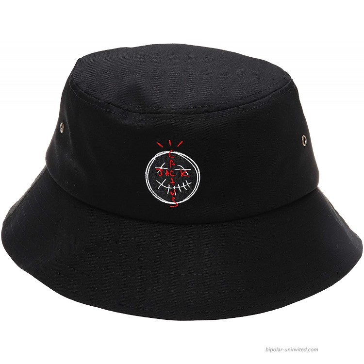 Cactus Bucket Hats Sun Hat Embroidery Cotton Unisex Black at Women’s Clothing store