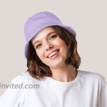 CHOK.LIDS Cotton Bucket Hats Unisex Wide Brim Outdoor Summer Cap Hiking Beach Sports Black at Women’s Clothing store
