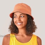 CHOK.LIDS Cotton Bucket Hats Unisex Wide Brim Outdoor Summer Cap Hiking Beach Sports Black at Women’s Clothing store