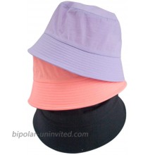 Commadonna Lightweight Trendy Color Summer K-Pop Bucket Hat Black at  Women’s Clothing store
