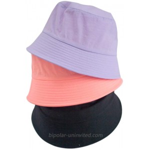 Commadonna Lightweight Trendy Color Summer K-Pop Bucket Hat Black at  Women’s Clothing store
