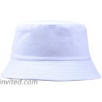 Cotton Sun-Hat Bucket-Protection Black - Summer Foldable Hat Black+White S-M at Women’s Clothing store
