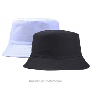 Cotton Sun-Hat Bucket-Protection Black - Summer Foldable Hat Black+White S-M at  Women’s Clothing store