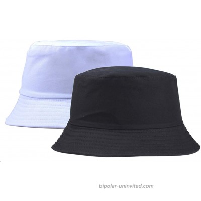 Cotton Sun-Hat Bucket-Protection Black - Summer Foldable Hat Black+White S-M at  Women’s Clothing store