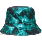 DOCILA Trendy Space Galaxy Print Bucket Hat for Men Infinity Mystery Artwork Print Streetwear UV Sunshade Caps Blackgreen at Women’s Clothing store