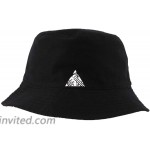 Flipper Thuglife Logo Printed Reversible Cotton Sun Boonie Bucket Hat Cap for Man Women Unisex Kpop Korean Style at Women’s Clothing store