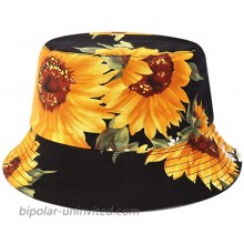 Funshow Bucket Hat Packable Fisherman Cap Beach Sun Hat for Men Women Sunflower One Size at  Women’s Clothing store