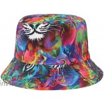 GEMVIE Womens Bucket Sun Hat Tie Dye Printed Reversible Bucket Hat Packable Plaid Fisherman Hat Beach Sun Hat at Women’s Clothing store