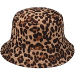 Glamorstar Bucket Hat for Women Cheetah Cotton Packable Sun Cap for Travel Fishing Double-Side Wear Leopard at Women’s Clothing store