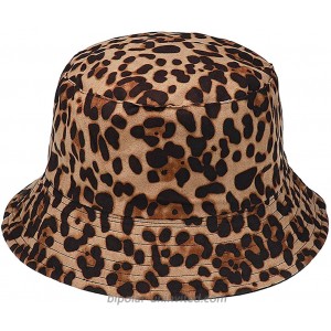 Glamorstar Bucket Hat for Women Cheetah Cotton Packable Sun Cap for Travel Fishing Double-Side Wear Leopard at  Women’s Clothing store