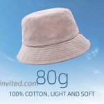 Glriees Bucket Hat Summer Travel Beach Sun Outdoor Cap with Adjustable Strap Unisex 100% Cotton Hunting Fishing Men Women Girl Boy Beige at Women’s Clothing store