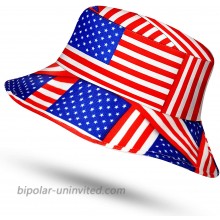 Handepo American Flag Bucket Hat Sun Hat Travel Fisherman Hat Outdoor Hat for Men Women Classic Style at  Women’s Clothing store