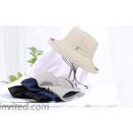 H.Busque Sun Hats Bucket Hat for Women with UV Protection Foldable Wide Brim Beach Safari Fishing Cap Black at Women’s Clothing store