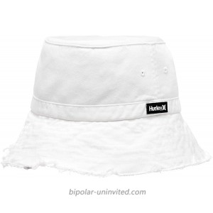 Hurley Junior's Frayed Edge Bucket Sun Hat White One Size at  Women’s Clothing store