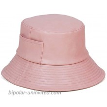 Lack of Color Women's Wave Faux-Leather Bucket Hat Pink Small Medium at  Women’s Clothing store