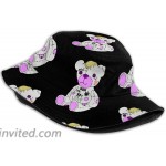 Lil Peep Bear Bucket Hat Unisex Sun Hat Printed Fisherman Packable Travel Hat Fashion Outdoor Hat Black at Women’s Clothing store