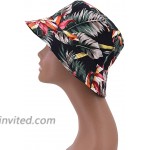 Liliam Unisex Reversible Cotton Bucket Hat Outdoor Fisherman Cap Beach Sun HatFlower1 at Women’s Clothing store