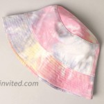 MIRMARU 100% Cotton Multicolored Pastel Spiral Water Color Tie Dye Packable Bucket Hat - Summer Travel Beach Outdoor Sun Hat.JCBU3864-Multi at Women’s Clothing store
