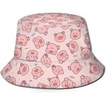 MSGUIDE Pink Pig Unisex Bucket Hat Packable Outdoor Activities Fishing Cap for Hiking Beach Sports at Women’s Clothing store
