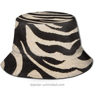 MSGUIDE Zebra Unisex Bucket Hat Packable Fisherman Cap for Gardening Beach Camping Hiking Fishing Wedding at  Women’s Clothing store