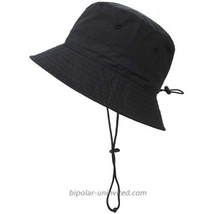 Muryobao Womens Bucket Sun Hat Outdoor UV Protection Fisherman Hat Packable Summer Travel Beach Fishing Cap UPF50+ Black at  Women’s Clothing store