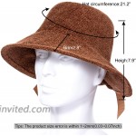 Noble Black Fedora Hat Timeless Chenille Bucket Hats Light-Weight Floppy Minimalist Fisherman Hat Sun Cap at Women’s Clothing store