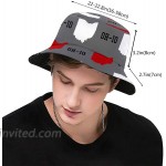 Ohio State Gray Bucket Hat UV Sun Protection Fishman Hats Packable Travel Summer Boonie Cap for Men Women at Women’s Clothing store