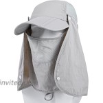 Outdoor Sun Hat Fishing Cap for Man Woman with UPF 50+ Sun Protection and Neck Flap Free Sunscreen Sleeve. at Women’s Clothing store