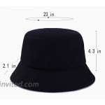 PoKniy Bucket Hats for Men Women NASA Insignia 100% Cotton Hunting Hat at Women’s Clothing store