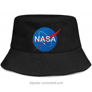 PoKniy Bucket Hats for Men Women NASA Insignia 100% Cotton Hunting Hat at  Women’s Clothing store