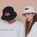 Red Cloud Logo Embroidery Summer Hat Women Men Bucket Cap The Design Flat Visor Fisherman Hat Anime Sun Hat 2 at Women’s Clothing store