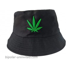 ROSTIVO Marijuana Weed Bucket Hat for Women and Men Pot Hat Black at  Women’s Clothing store