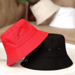 SATINIOR 4 Pieces Bucket Hat Denim Packable Travel Hat Washed Beach Fishing Hat for Men Women Kids Black White Beige Red 60 cm at Women’s Clothing store
