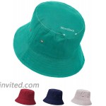 SATINIOR 4 Pieces Bucket Hat Denim Packable Travel Hat Washed Beach Fishing Hat for Men Women Kids Wine Red Christmas Green Grey Khaki Navy Blue 60 cm at Women’s Clothing store
